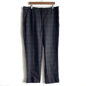 Pendleton plaid dress pants women’s size 18 navy and grey 30” inseam